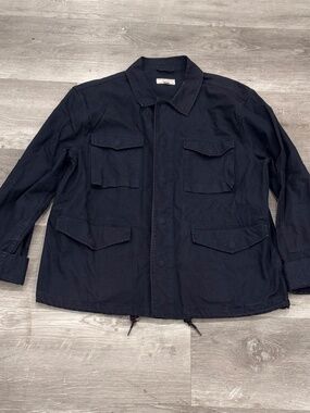 Wallace & Barnes Military Field Jacket Mens XL Navy Utility Work OG-107